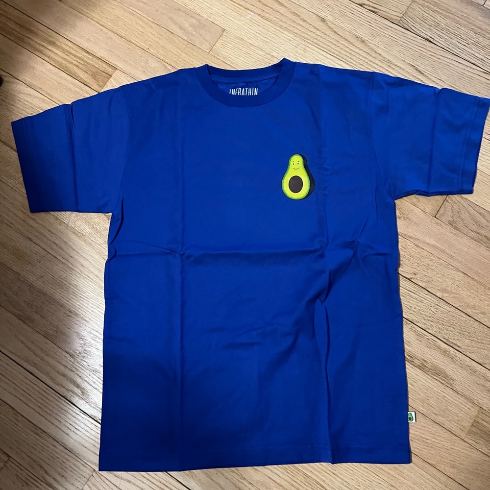 Infrathin Alex Israel Avocado Blue
Short Sleeve Shirt Tee Sz Med